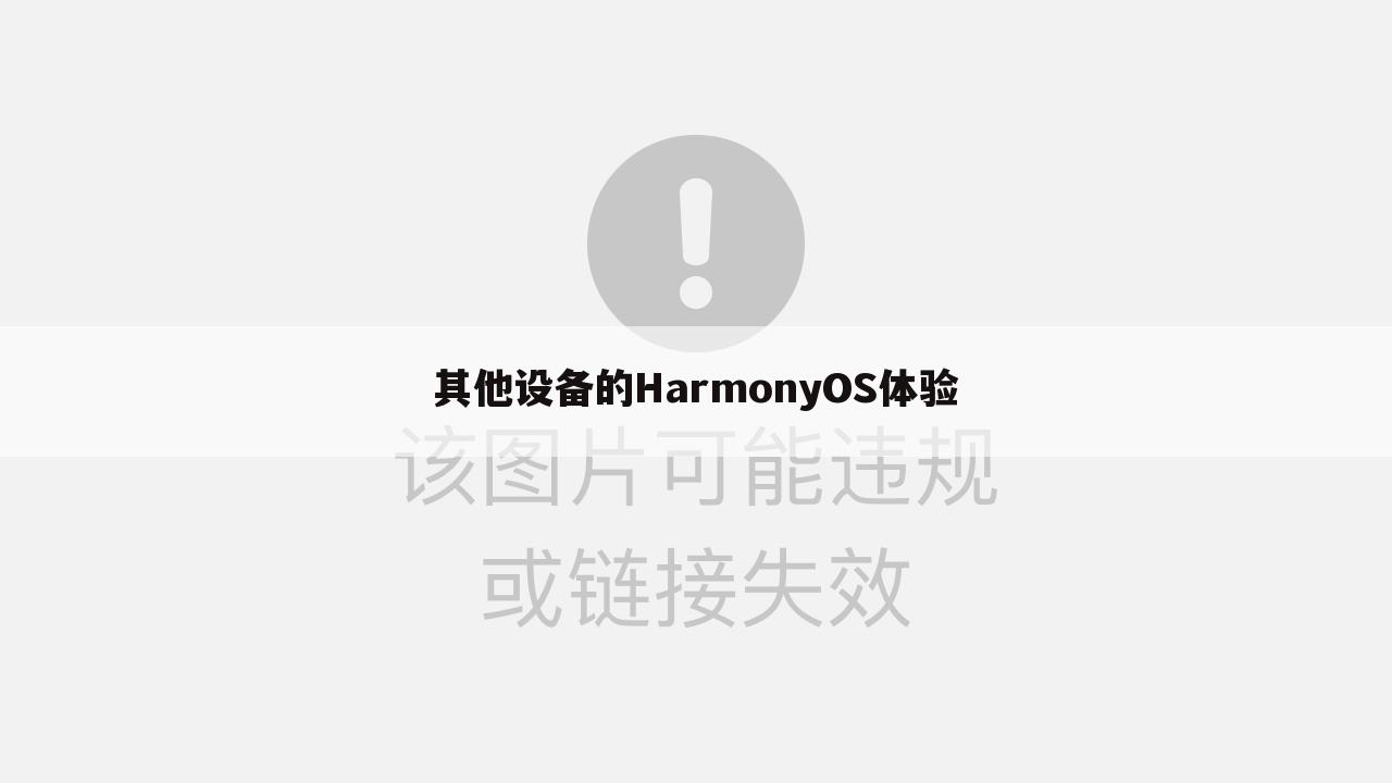 其他设备的HarmonyOS体验