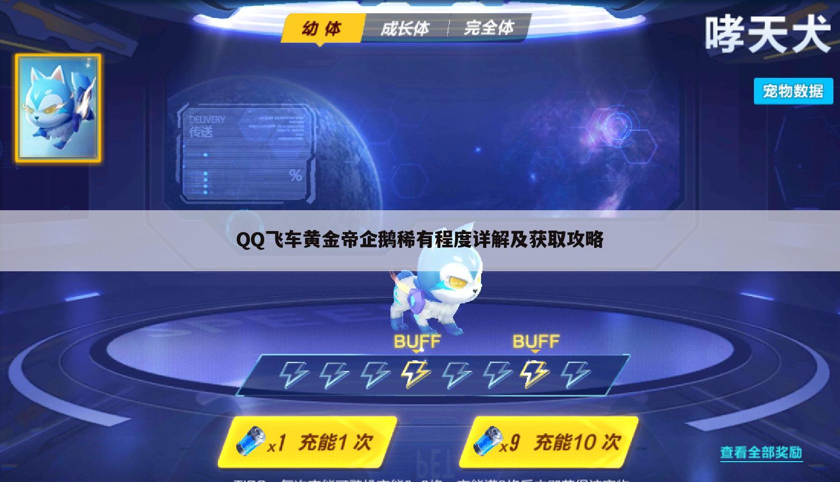QQ飞车黄金帝企鹅稀有程度详解及获取攻略