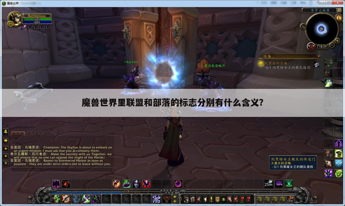 魔兽世界里联盟和部落的标志分别有什么含义？