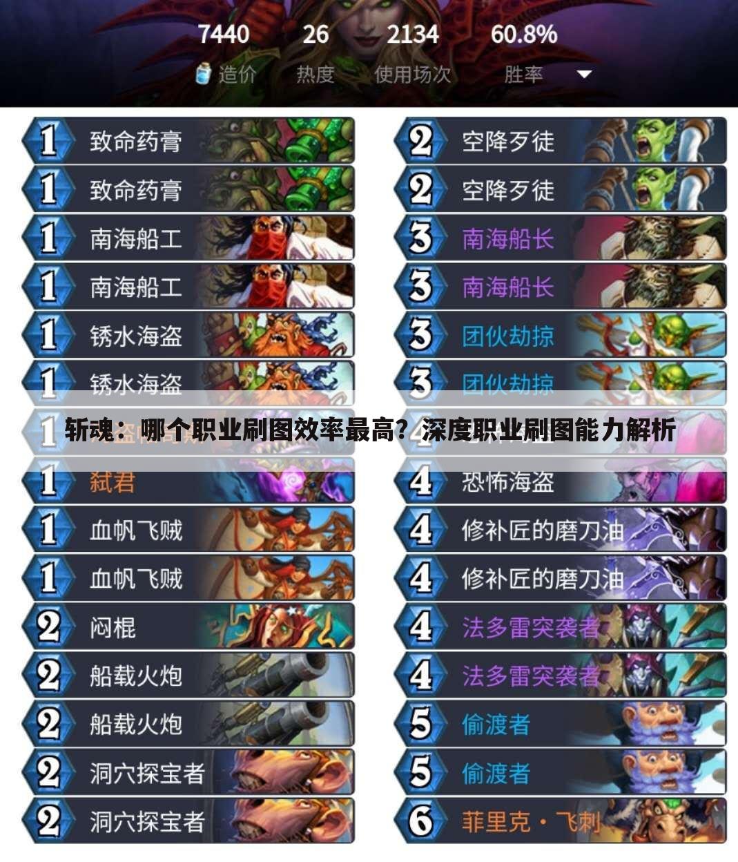 斩魂：哪个职业刷图效率最高？深度职业刷图能力解析