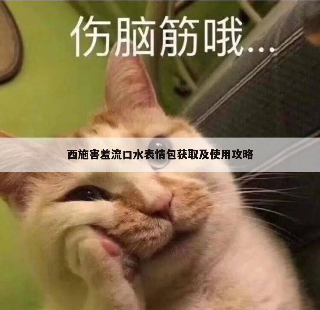 西施害羞流口水表情包获取及使用攻略