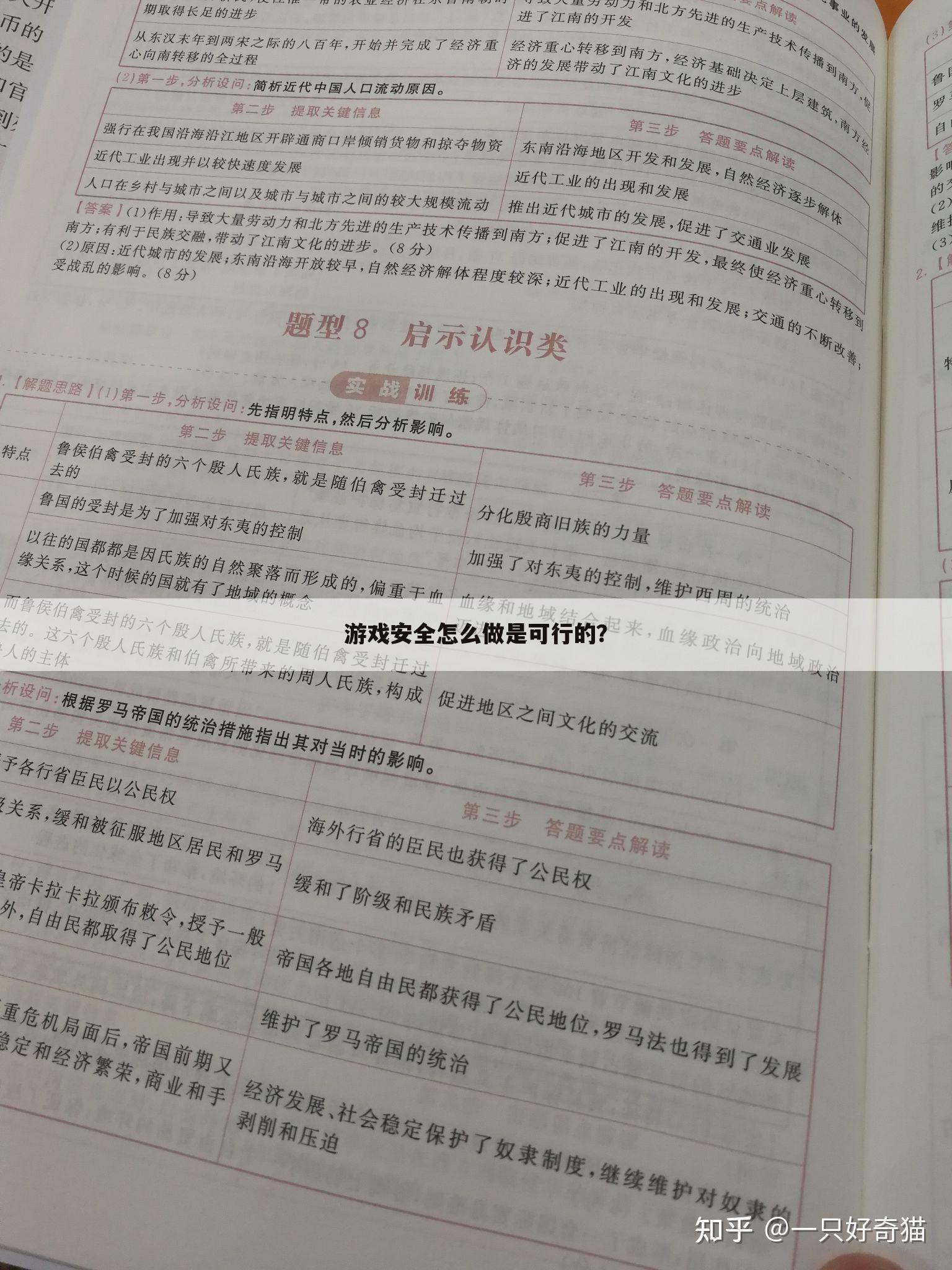 游戏安全怎么做是可行的？