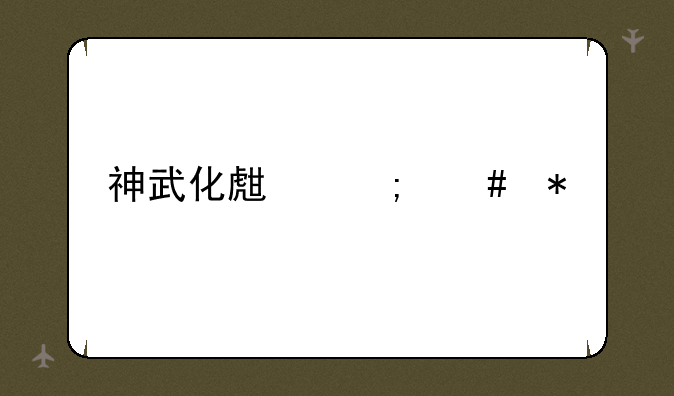 神武化生怎么加点