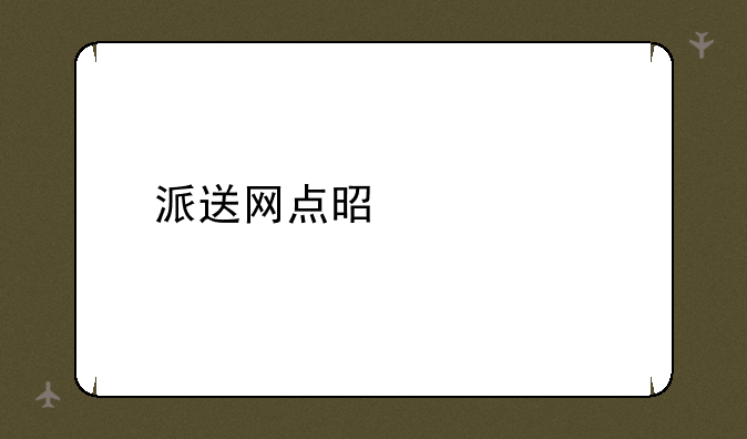 派送网点是什么