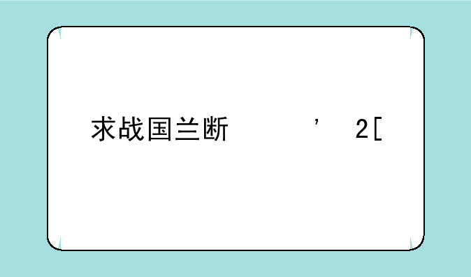 求战国兰斯汉化版的修改器！