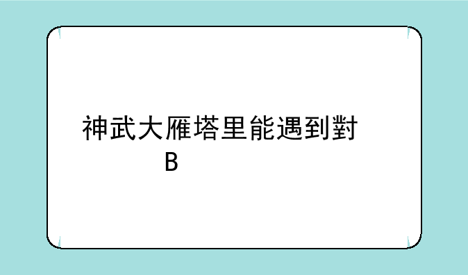 神武大雁塔里能遇到小欣吗