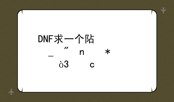 DNF求一个阿修罗刷图加点，高手请进