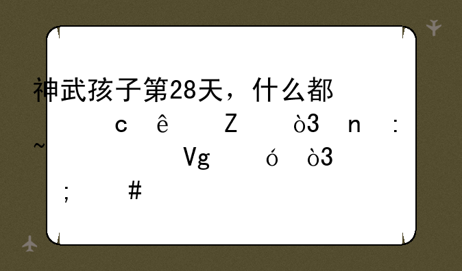 神武孩子第28天，什么都忘了喂，直接知识教导，怎么补上