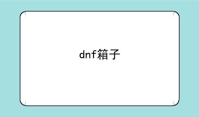 dnf箱子