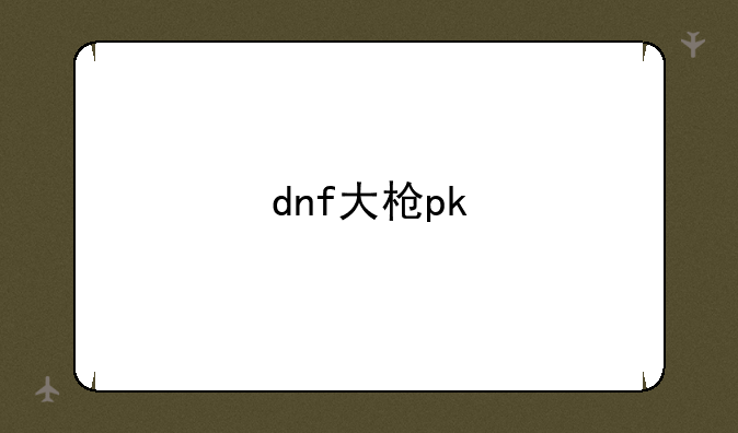 dnf大枪pk
