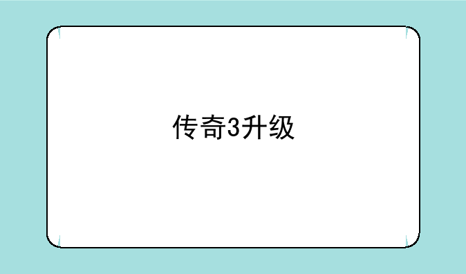 传奇3升级