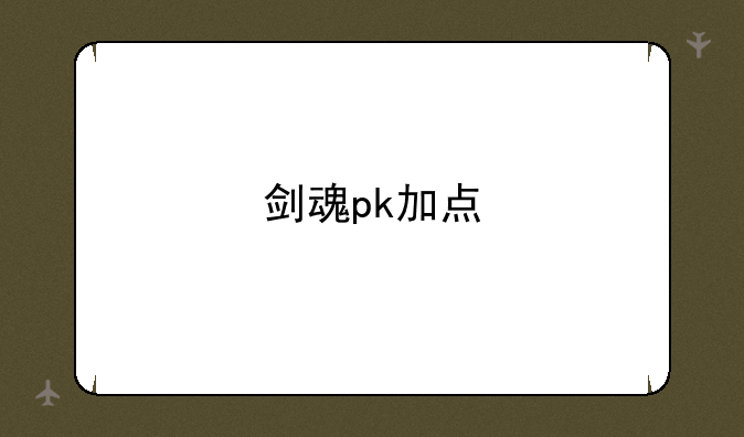 剑魂pk加点